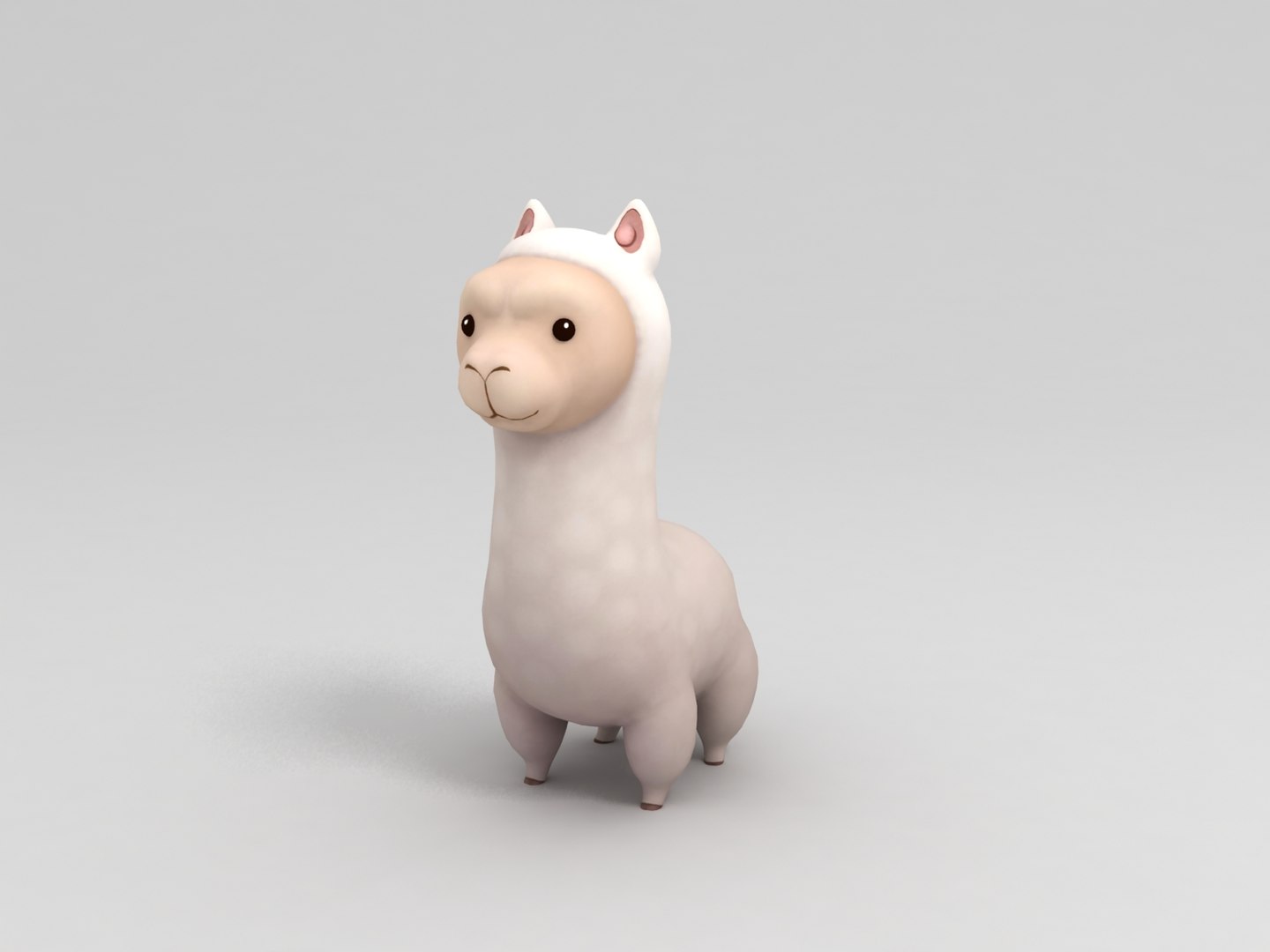 3D Alpaca Cartoon - TurboSquid 1161614