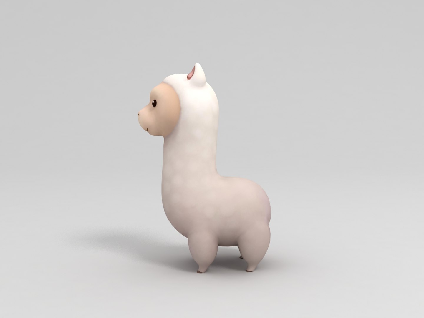 3D Alpaca Cartoon - TurboSquid 1161614