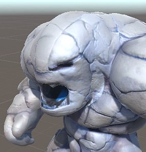 Classic Fantasy GolemConstruct  8 colors 7 animations  rigged 3D model