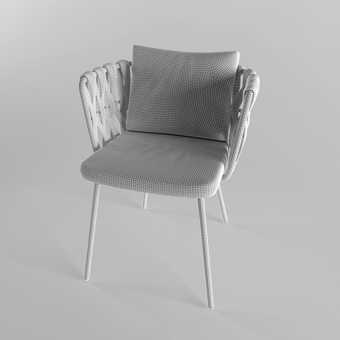 3d Model Of Garden Furniture Chair