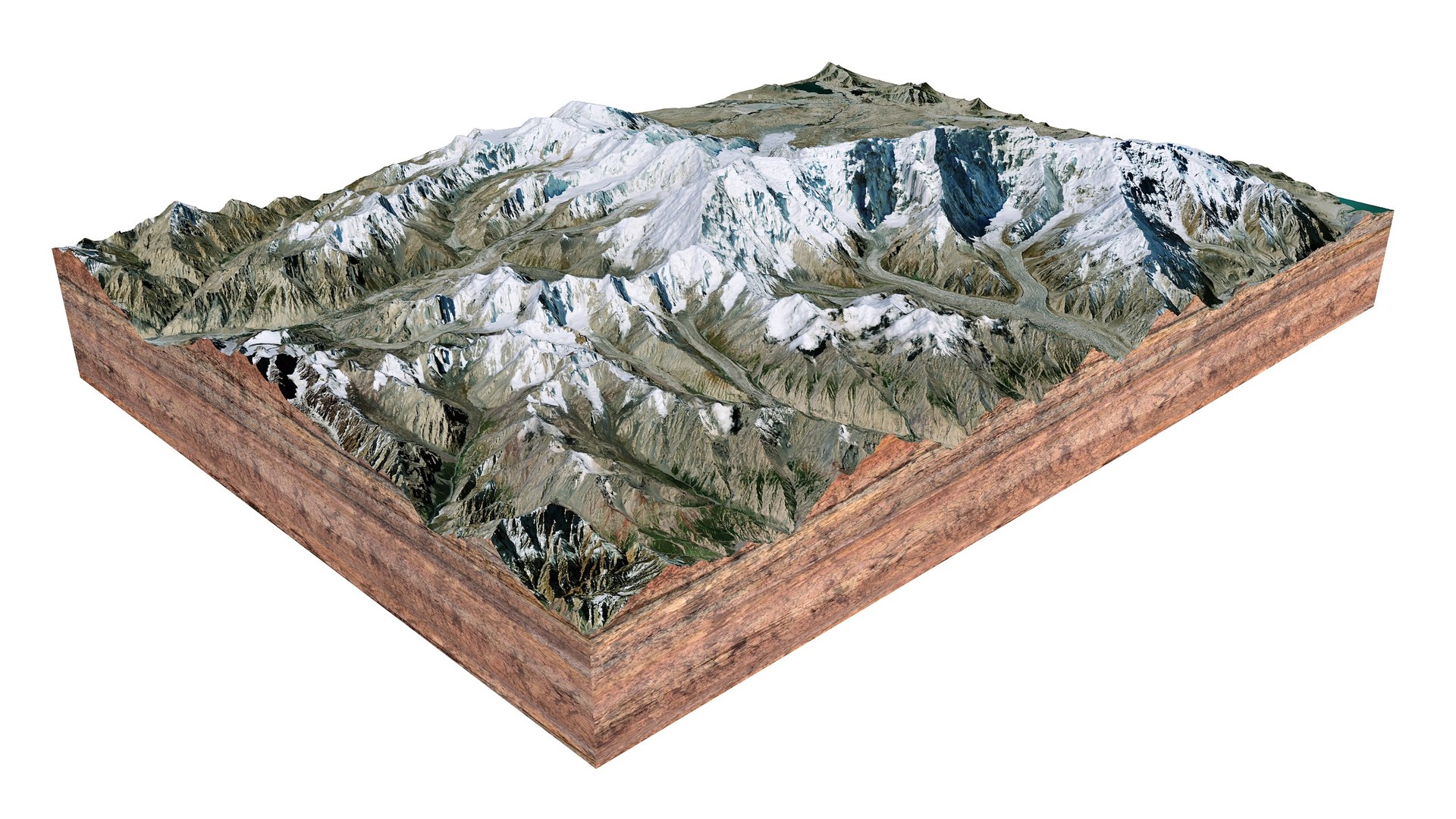 3D Kongur Tagh Mountain China Model TurboSquid 2061707