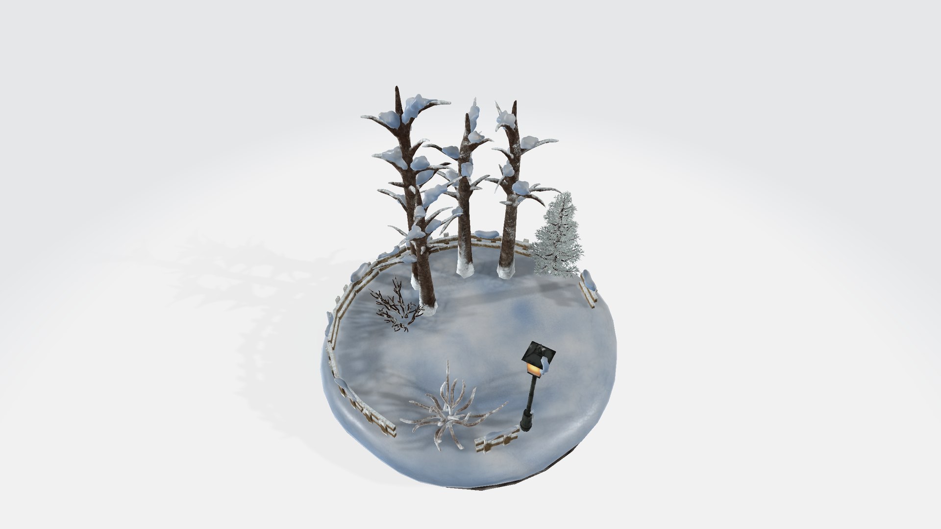Snowscape Diorama 3D Model - TurboSquid 1493175