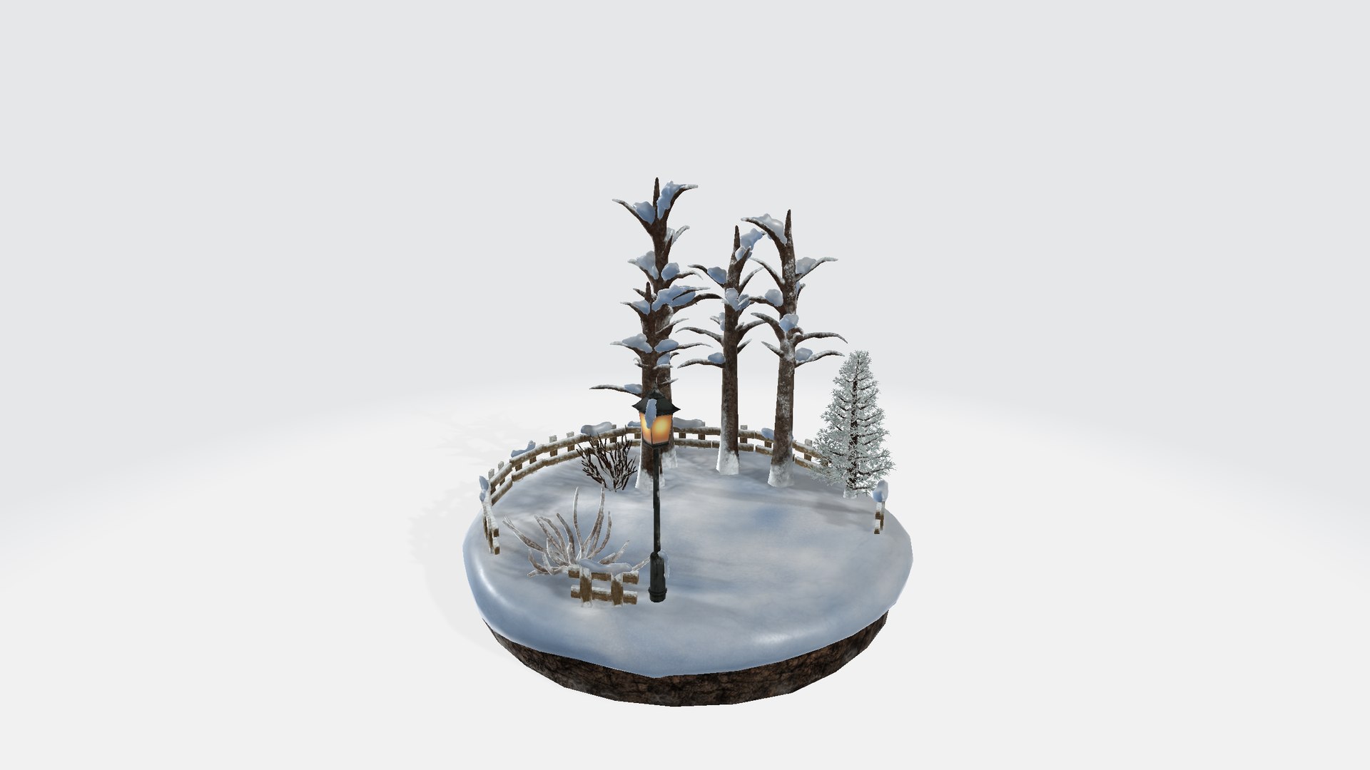 Snowscape Diorama 3D Model - TurboSquid 1493175