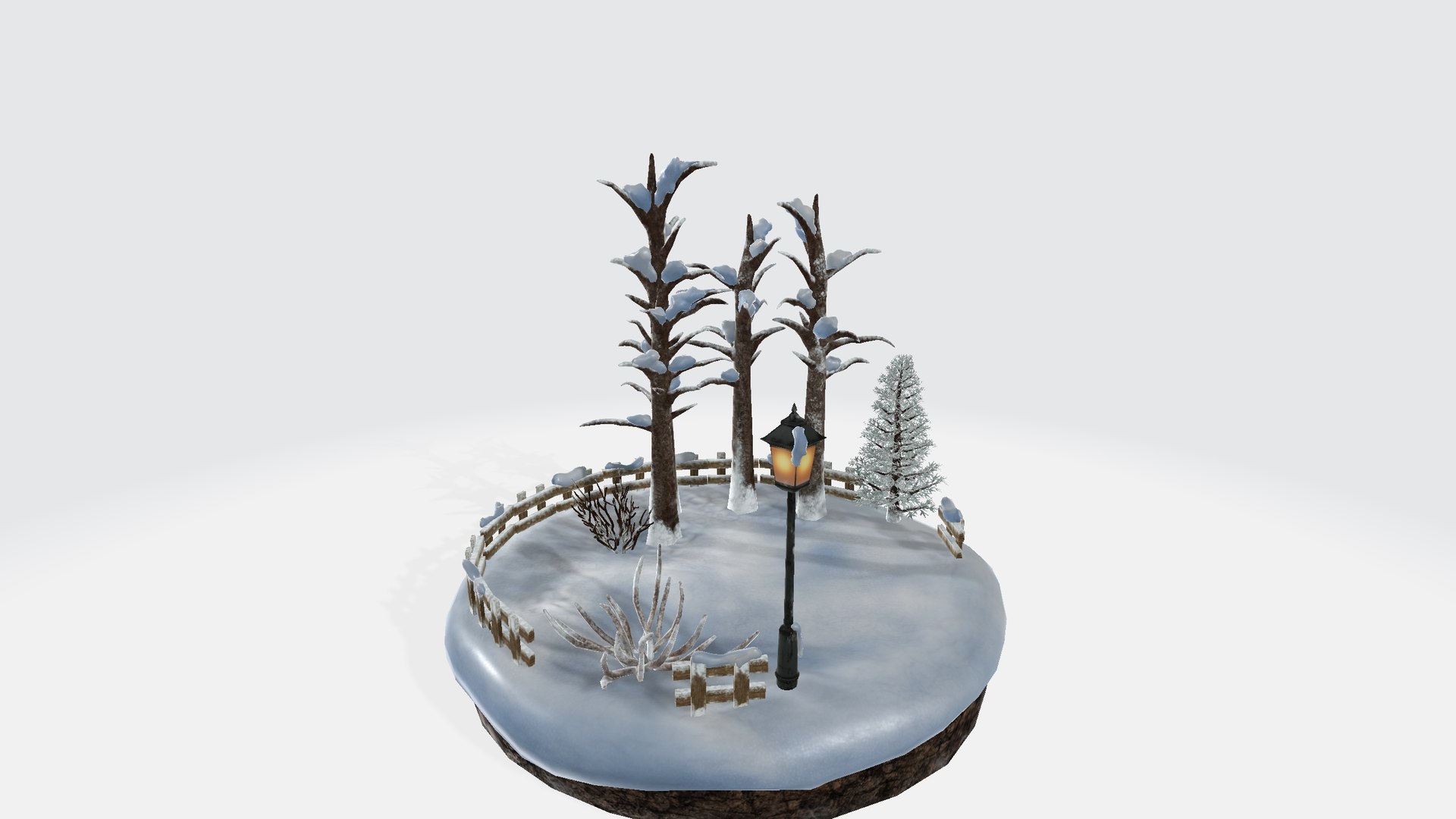 Snowscape Diorama 3D Model - TurboSquid 1493175