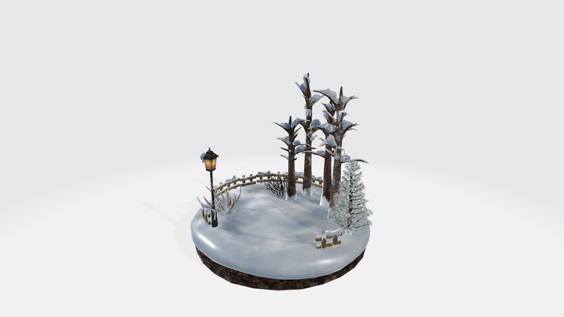 Snowscape Diorama 3D Model - TurboSquid 1493175