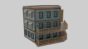 Wild West - Hotel 3D model