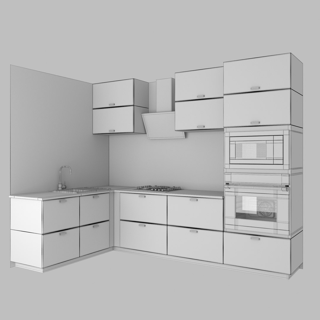 Kitchen kungsbacka 3D model - TurboSquid 1706915