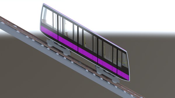 Modern funicular 3D model - TurboSquid 1916536