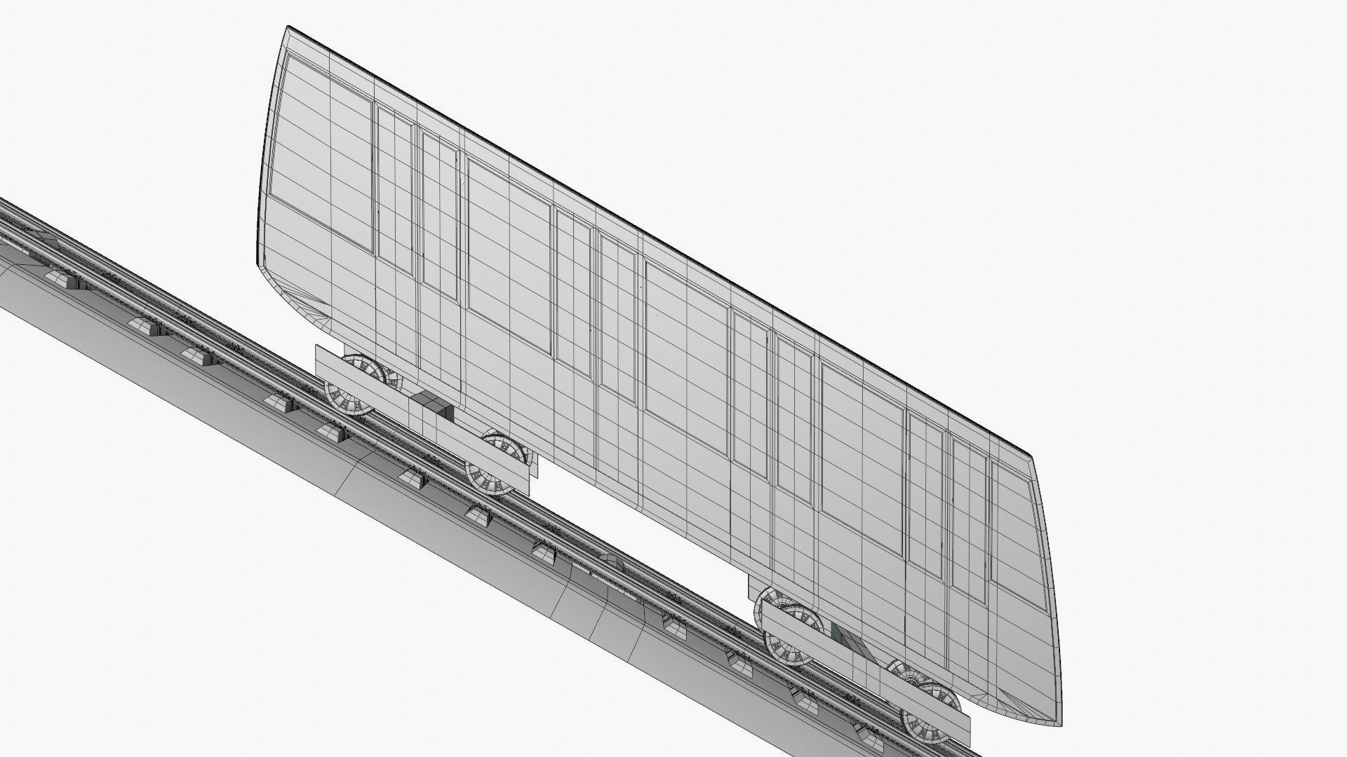 Modern funicular 3D model - TurboSquid 1916536