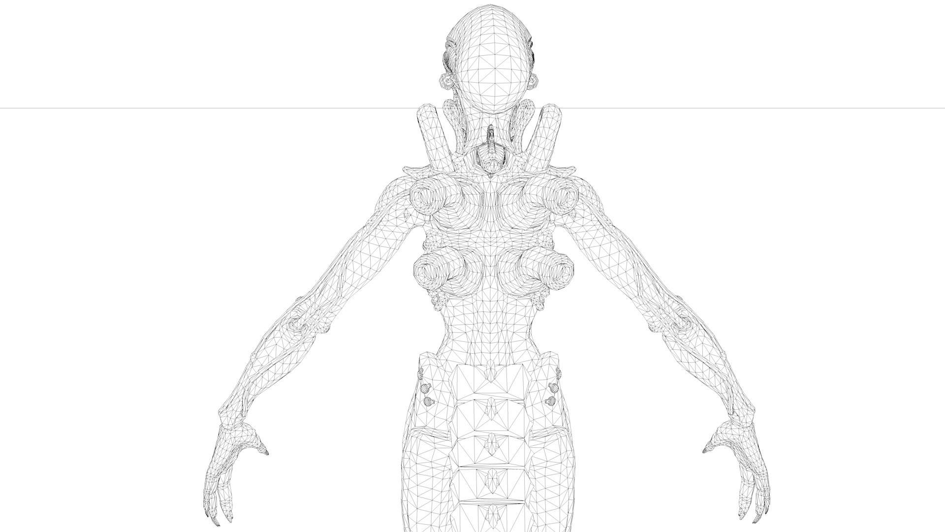 Alien Creature Rigged And 29 Animations 3D Model - TurboSquid 2376055