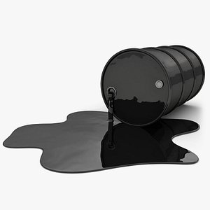 realistic oil barrel pool 3d model