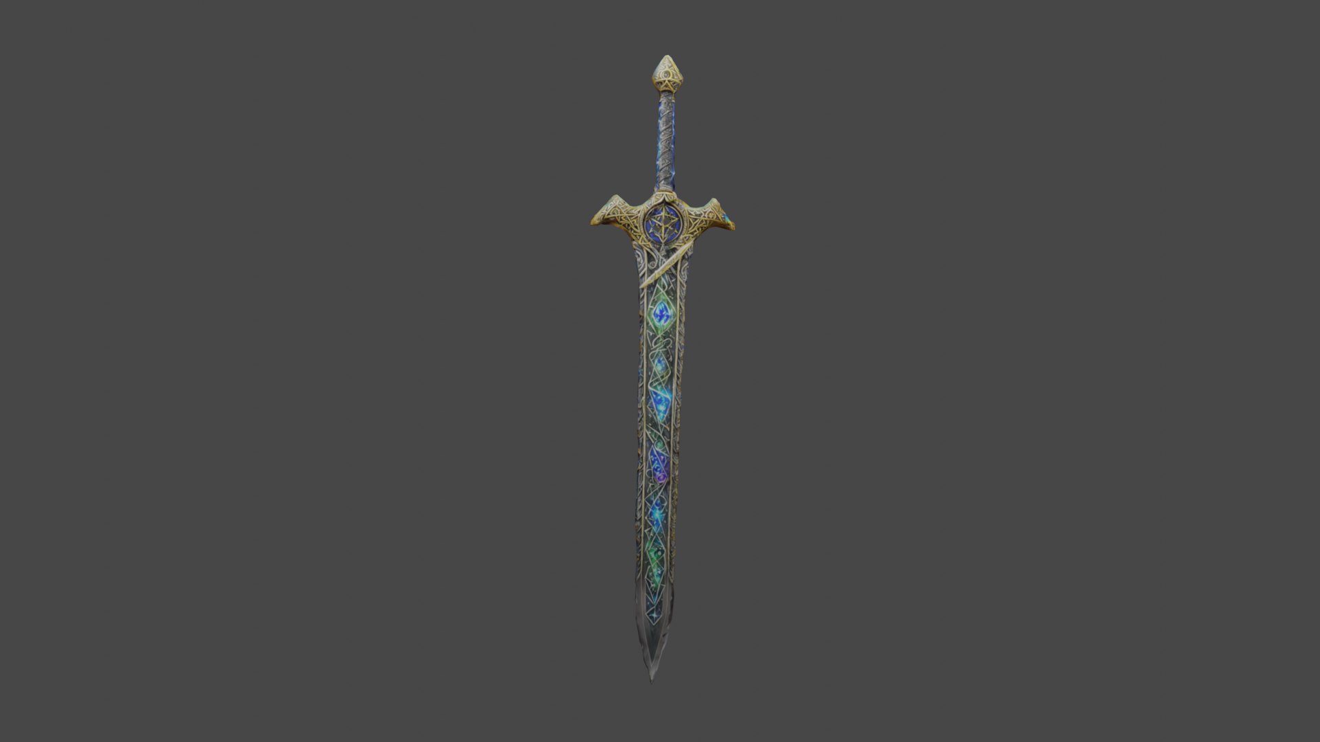 Fantasy Wizard Sword Model - TurboSquid 2270877