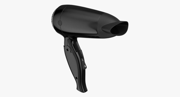 Hair dryer black 3D model - TurboSquid 1340186