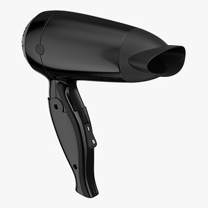 hair dryer black 3D model