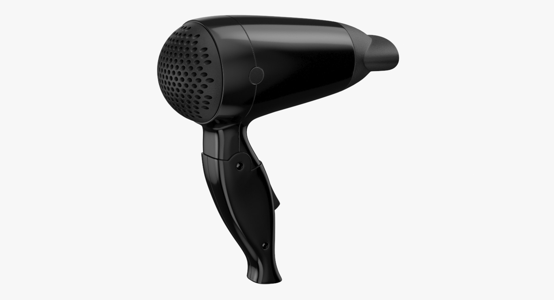 Hair Dryer Black 3D Model - TurboSquid 1340186