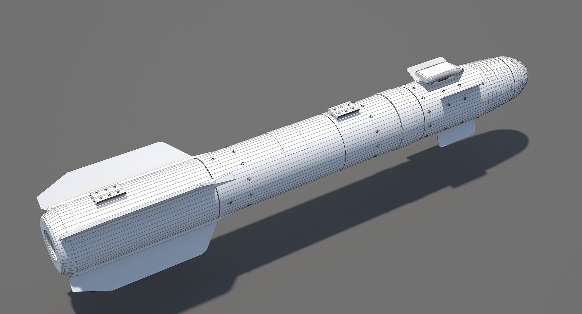 3d model agm-114 hellfire missile https://p.turbosquid.com/ts-thumb/0d/P7Zk0b/8aD8SSZt/07_wireframe/jpg/1479356188/1920x1080/fit_q87/2007542dae9a5f50f392951e6833614b9458d941/07_wireframe.jpg