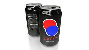3d cans soda