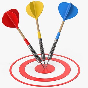 Darts On Red Target