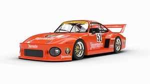 3D model Porsche 935  77 1977   52 Jagermeister Racing