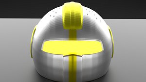 Futuristic helmet 3D