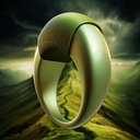 Ribbed Halo Ring - Sleek Modern 3D Printable Jewelry Design 06