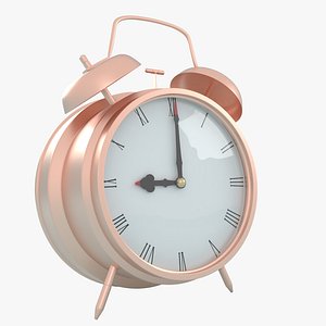 Copper Alarm Clock 3D model