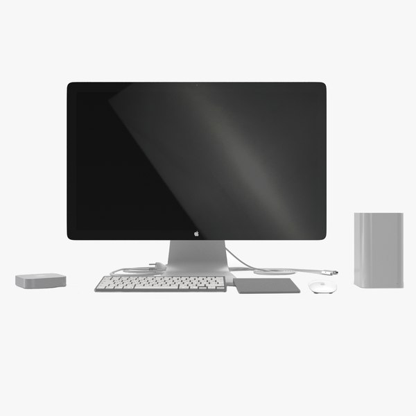 apple computer accessories 2 3d model