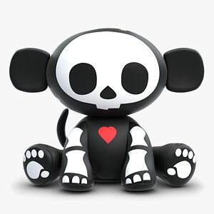 monkey animal skelanimal 3d max