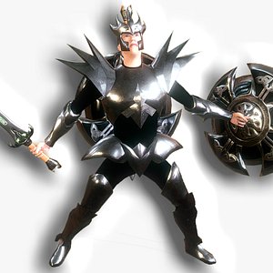 Animated Low Poly Dark Knight