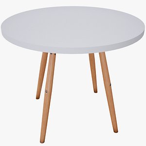 Eames DSW Table Low Poly