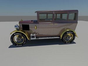 classic 1928 car 3d max