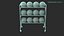 Basketball Rack With Balls