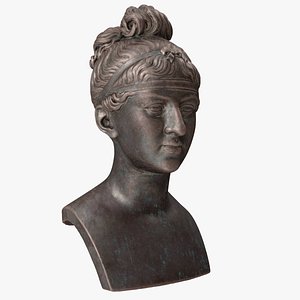 3D Ida Brun Bronze Outdoor Bust