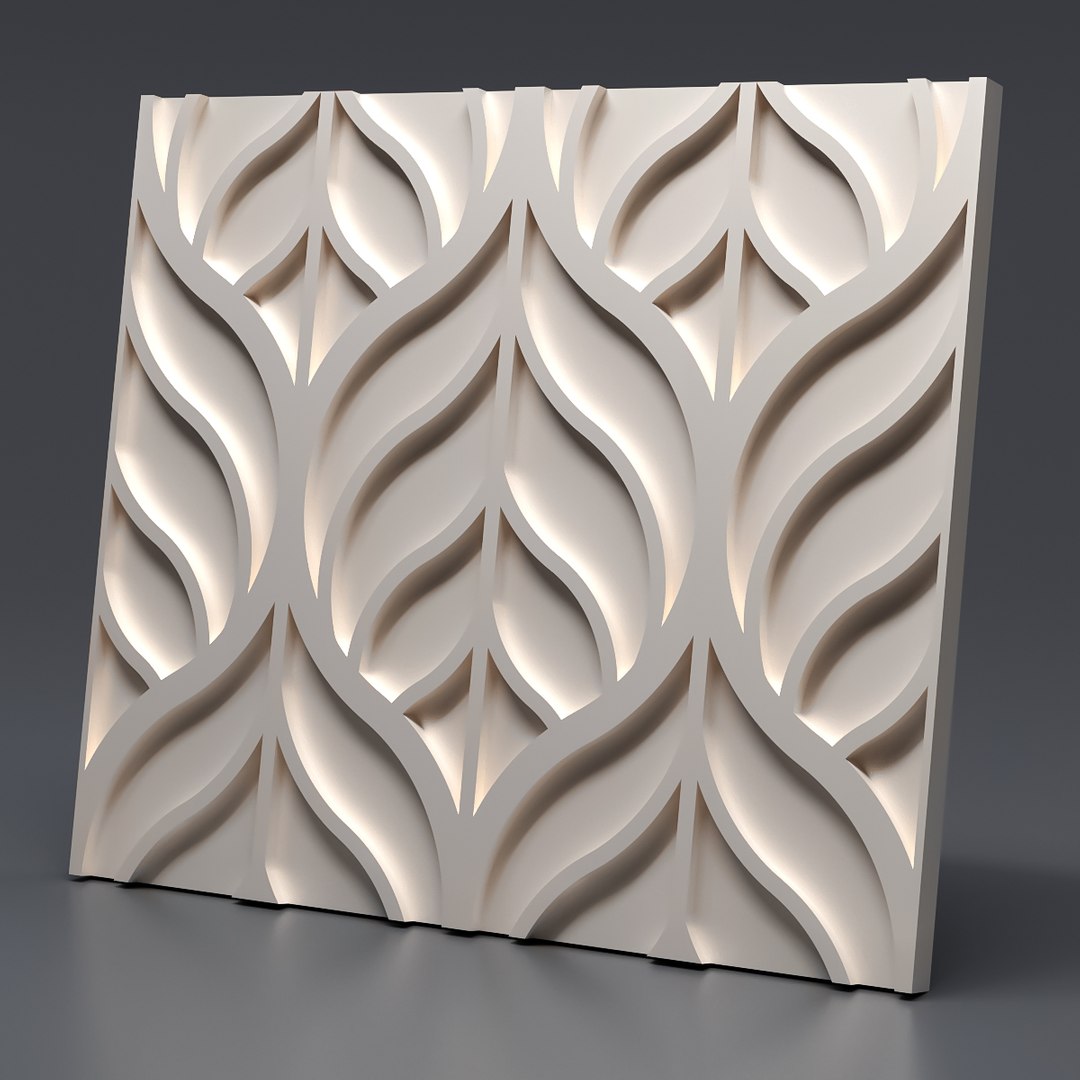 Decorative gypsum panel model - TurboSquid 1533691