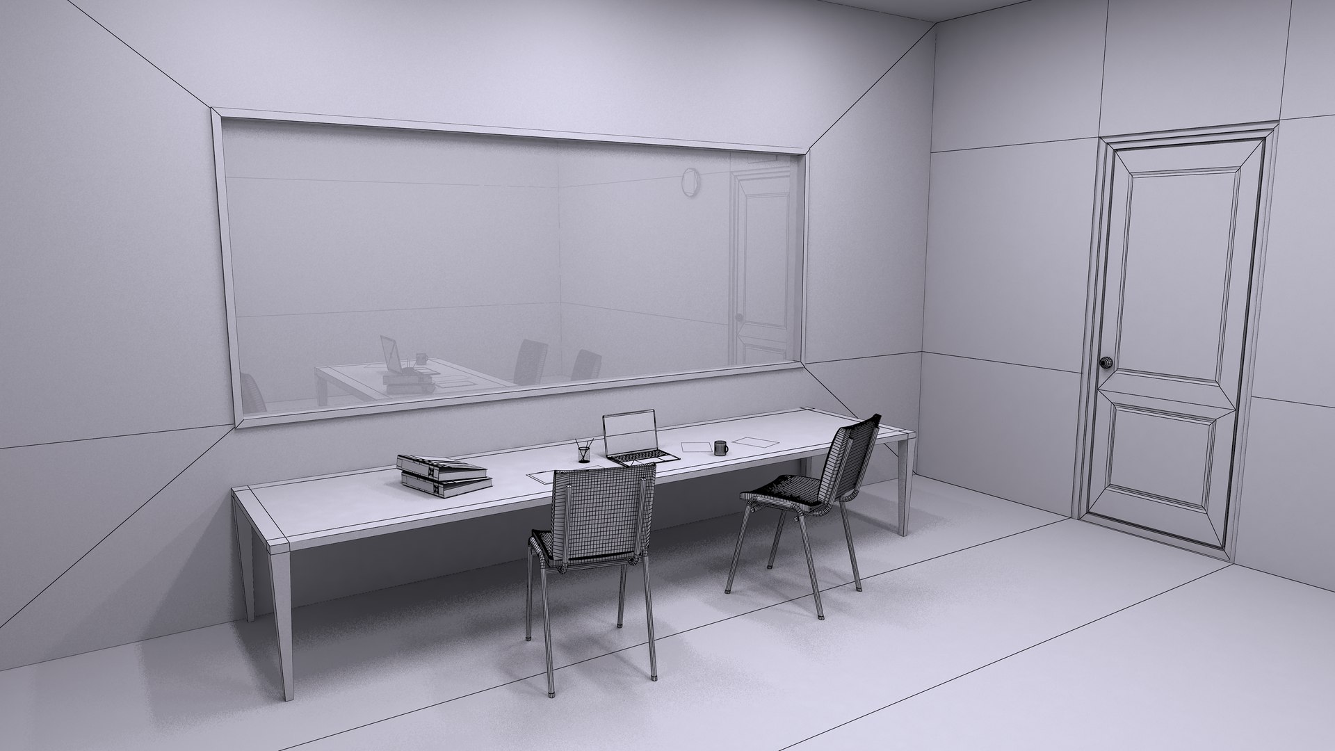 3D interrogation room - TurboSquid 1633774