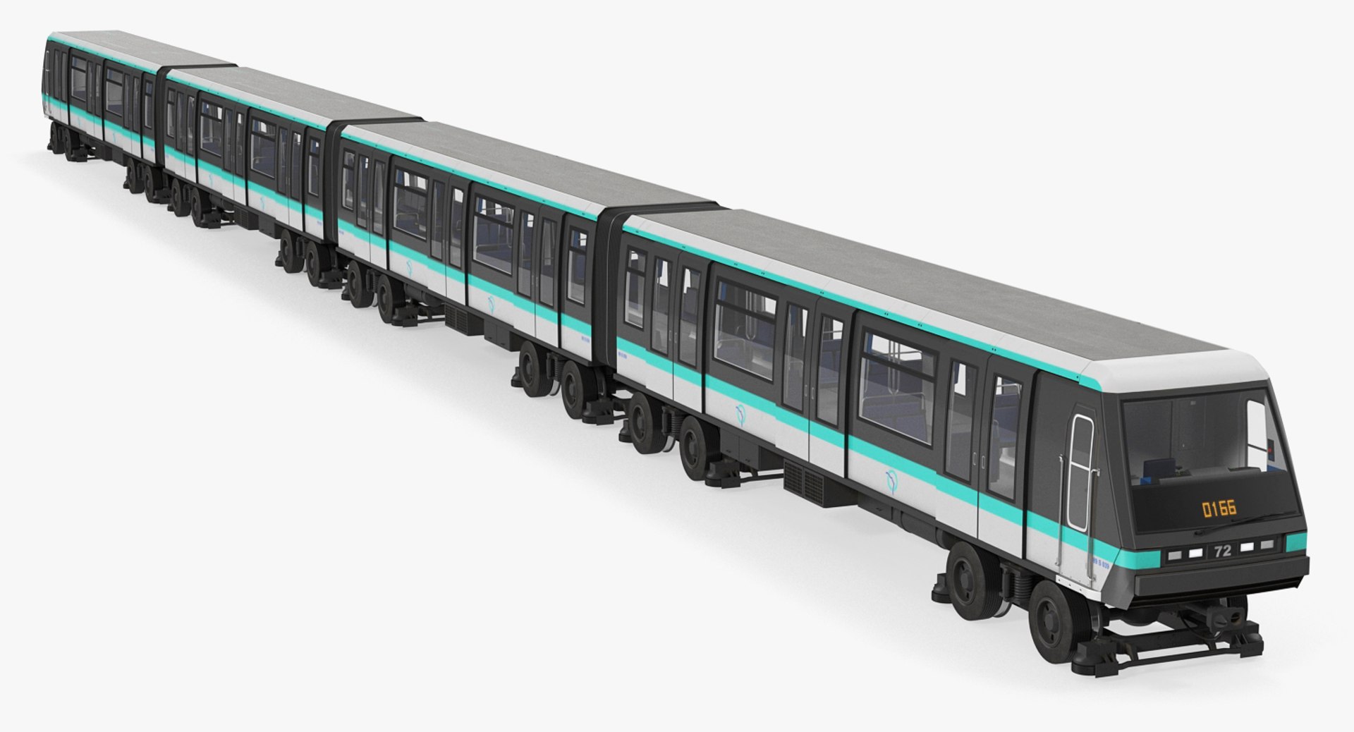 Paris Subway Train MP 05 3D model preview