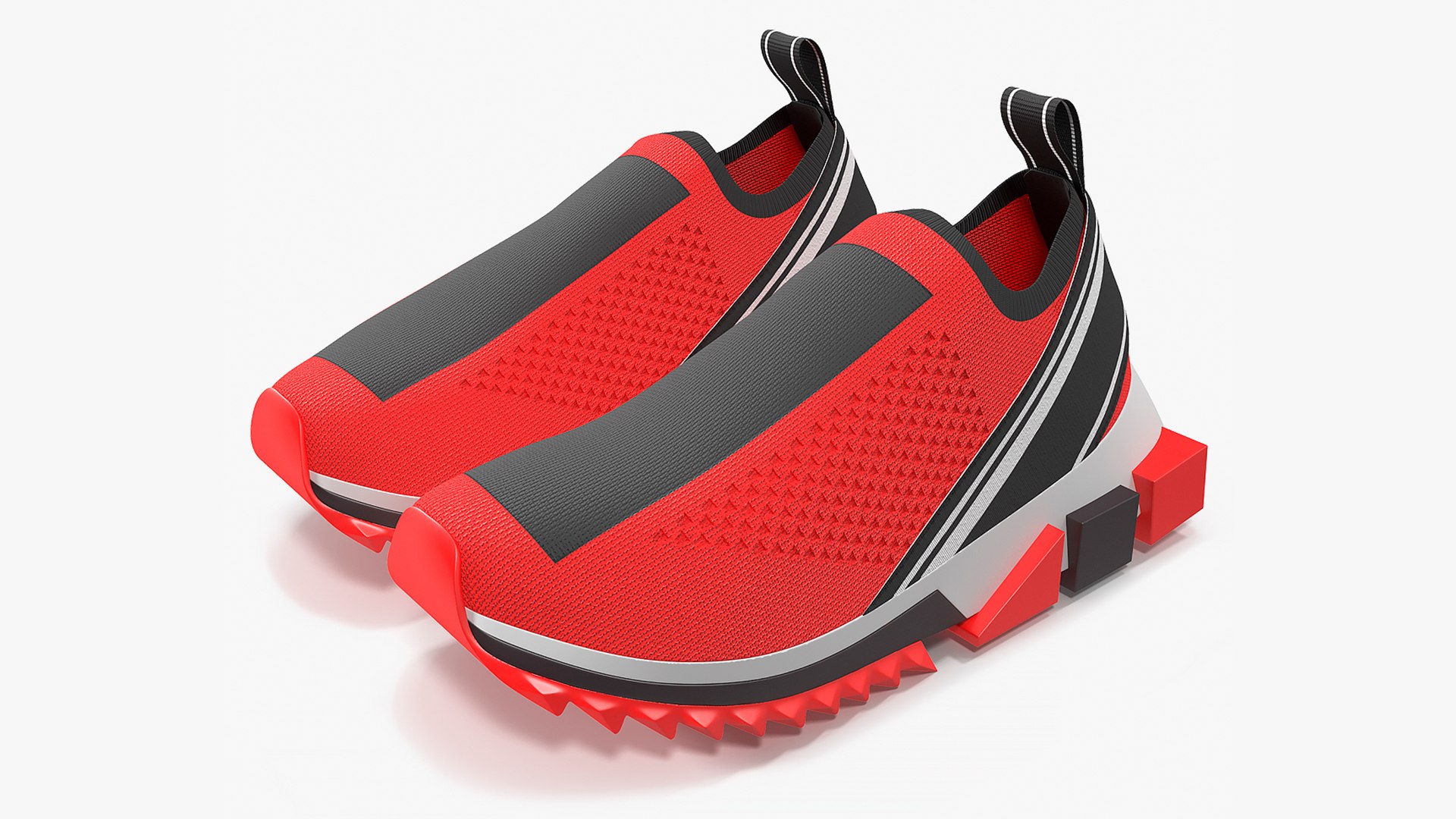 Sneakers Red 3D model preview