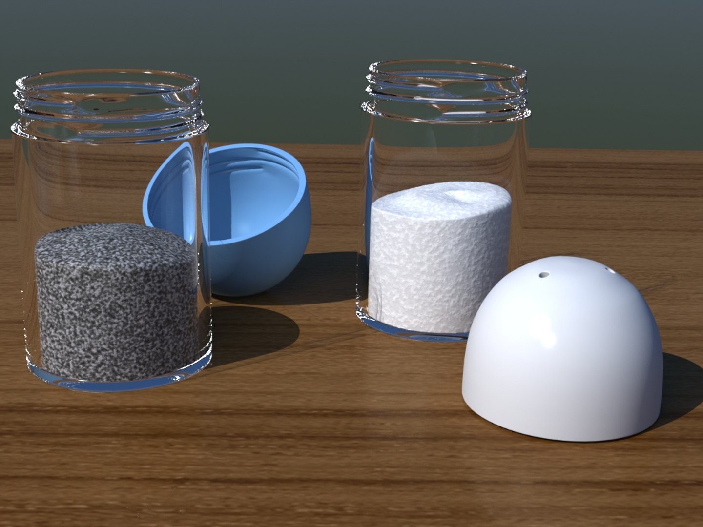 3d Salt Pepper Shakers Model