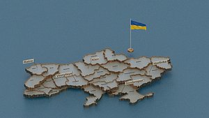 3D model state cities capital