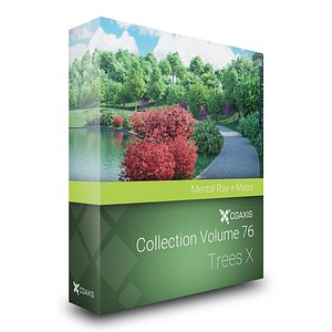 CGAxis Models Volume 76 Trees X Mental Ray