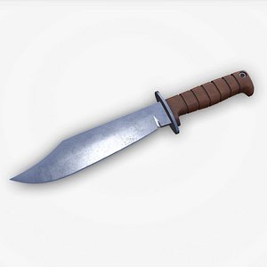 Old Combat Knife 2 Low-poly PBR