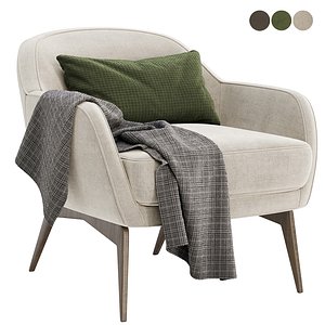 BELT Fabric armchair 3D model
