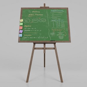 Customizable Wooden Greenboard with Stand - Rectangular Writing Board