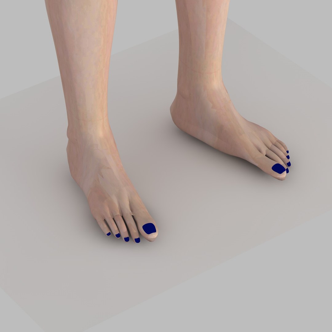 3d Model Realistically Woman Legs