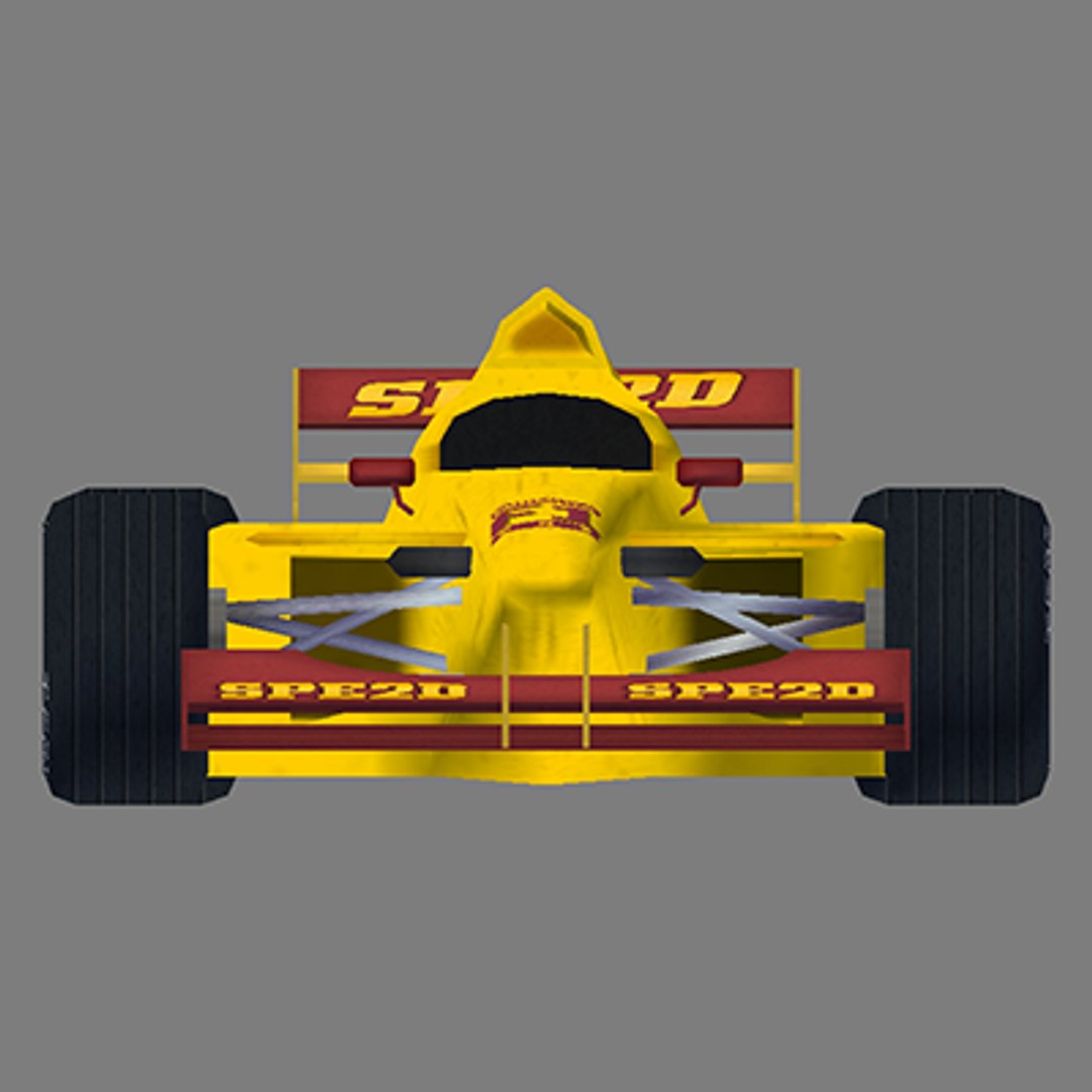 3ds Max Optimized F1 Racing Car