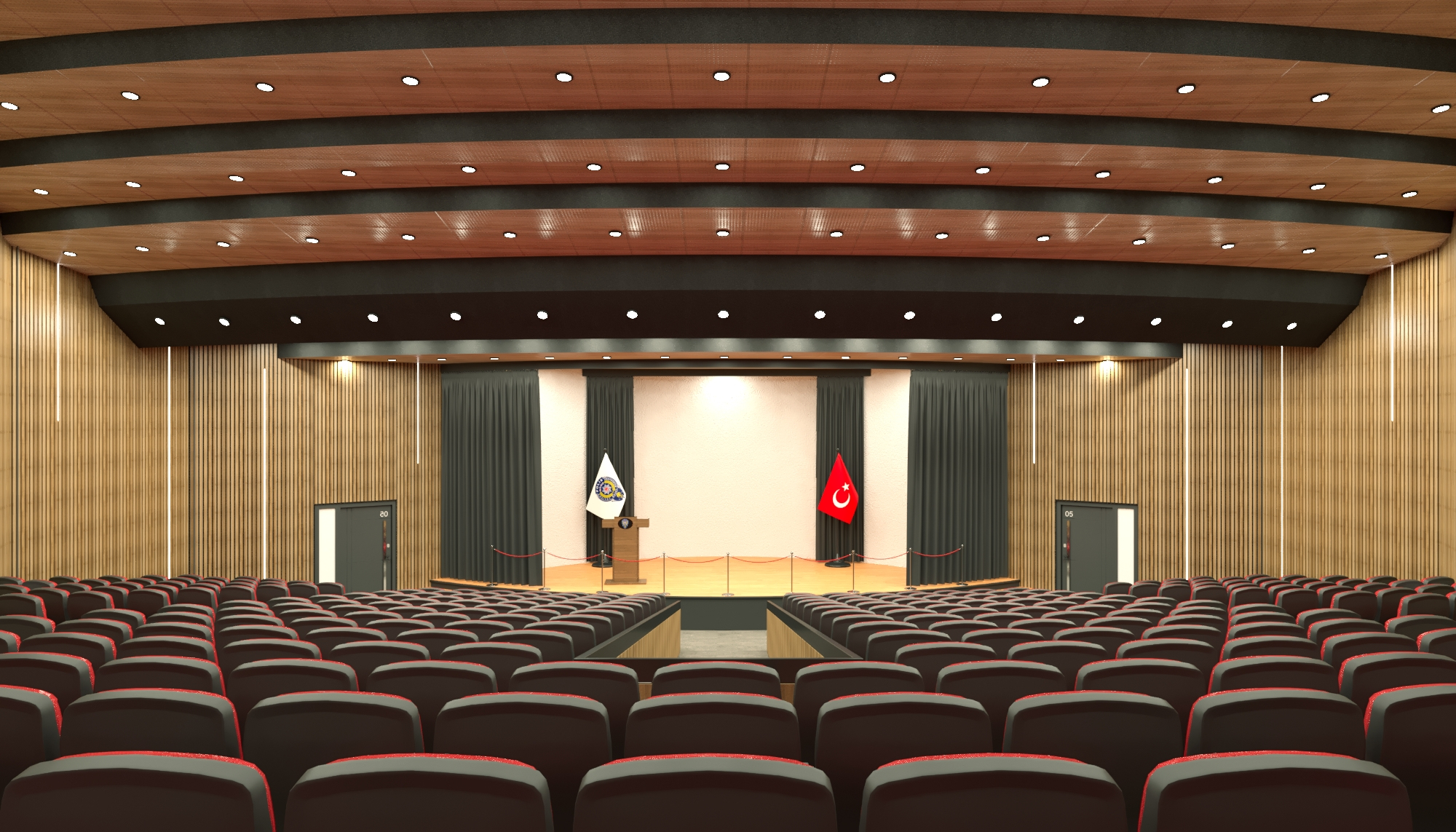 강당 홀 디자인 3D 모델 - TurboSquid 1689667