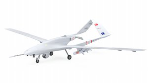 3D Bayraktar TB2 Turkish Armed Forces Drone