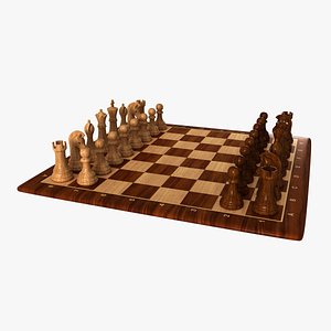 3d chess set model