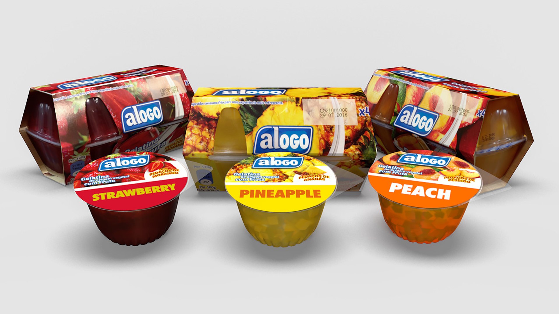 3D gelatine fruit flavors model TurboSquid 1574044