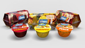 Gelatine - Gelatin several fruits flavors - with 4 pack cases